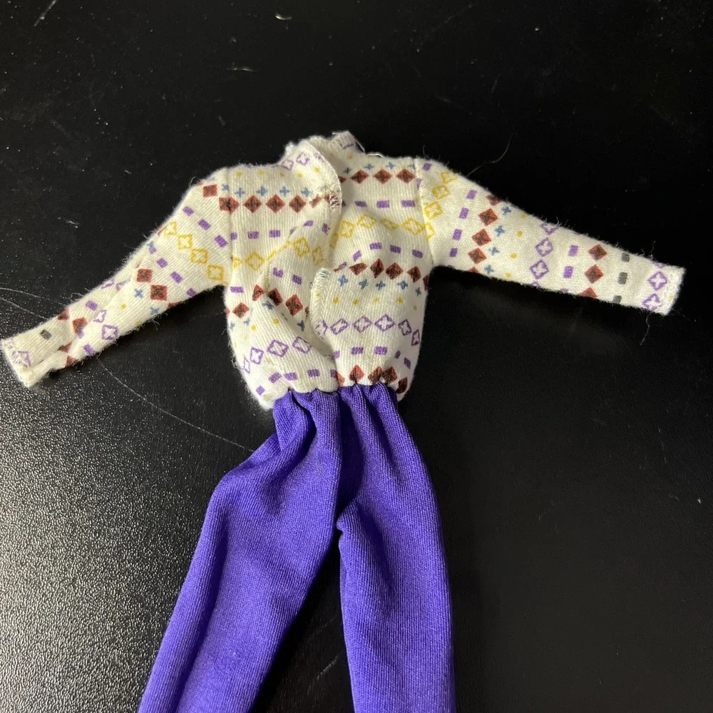 Vintage Barbie My First Ski Trip Jumpsuit from‎ 1980's Purple 5216